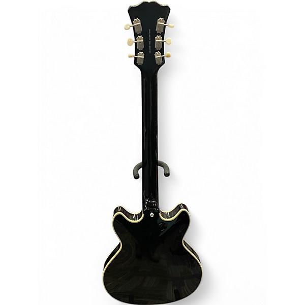 Used D'Angelico Excel Mini DC Tour Black Hollow Body Electric Guitar