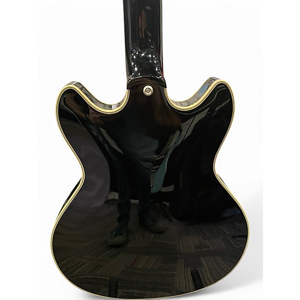 Used D'Angelico Excel Mini DC Tour Black Hollow Body Electric Guitar
