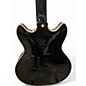 Used D'Angelico Excel Mini DC Tour Black Hollow Body Electric Guitar