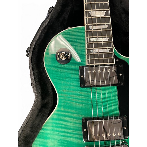 Used Gibson Les Paul Modern Green Solid Body Electric Guitar