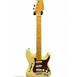Used Fender Eric Johnson Thinline Stratocaster Alpine White Hollow Body Electric Guitar
