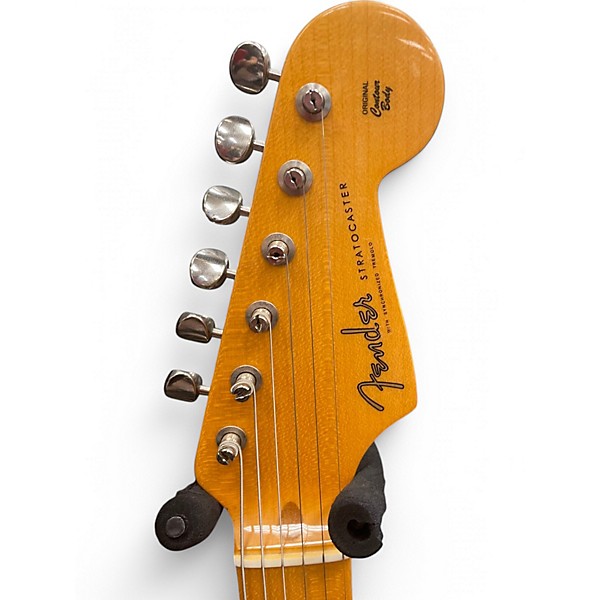 Used Fender Eric Johnson Thinline Stratocaster Alpine White Hollow Body Electric Guitar