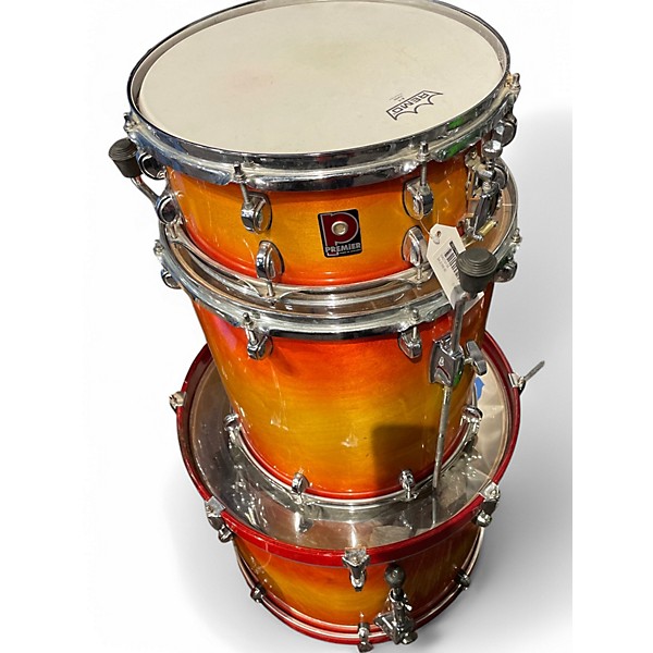 Used Prestige 5 Piece Made in England 2 Color Sunburst Drum Kit