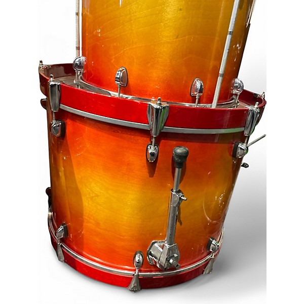 Used Prestige 5 Piece Made in England 2 Color Sunburst Drum Kit