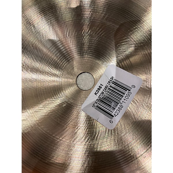 Used Zildjian 16in K Custom Dark Crash Cymbal