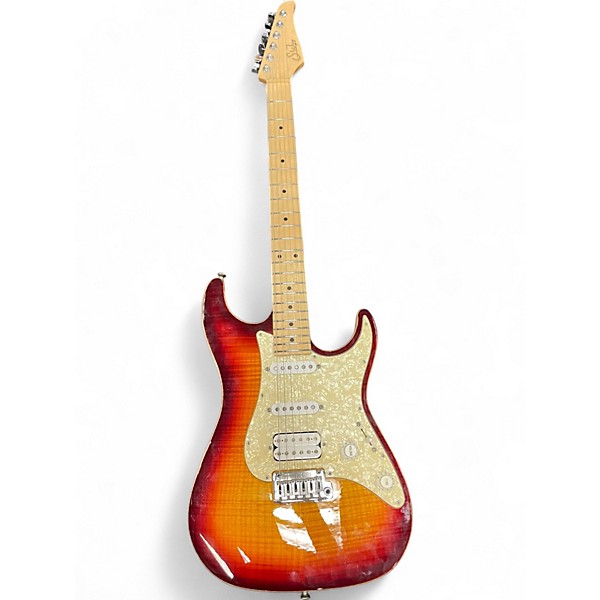 Used Suhr Classic HSS 3 Color Sunburst Solid Body Electric Guitar