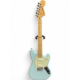 Used 2022 Fender Mustang Sonic Blue Solid Body Electric Guitar