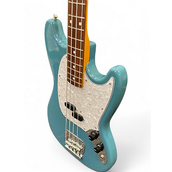 Used 2000 Fender MB98-70SD Daphne Blue Electric Bass Guitar
