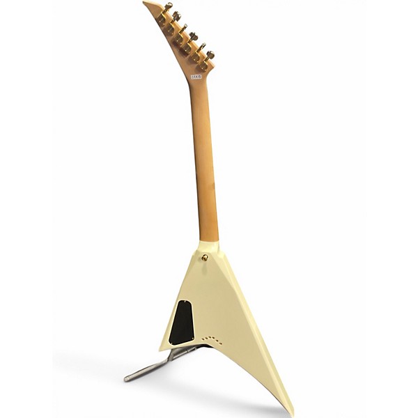 Used Jackson RRT PRO RANDY RHODES  WHITE WITH BLACK PINSTRIPS Solid Body Electric Guitar