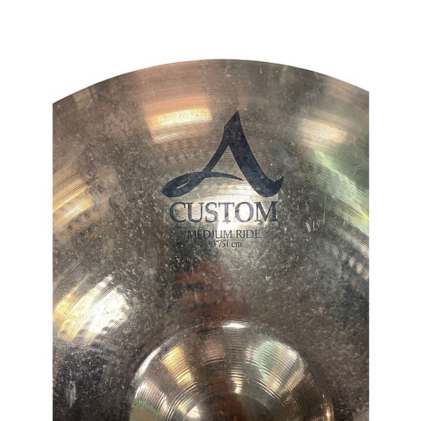 Used Zildjian 20in A Custom Medium Ride Cymbal