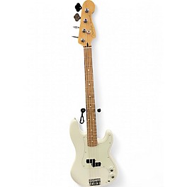 Used Fender Player Precision Bass White Electric Bass Guitar