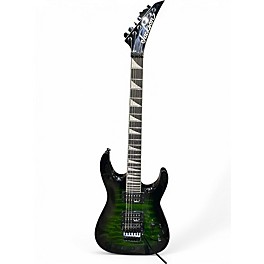 Used Jackson JS32Q Transparent Green Burst Solid Body Electric Guitar