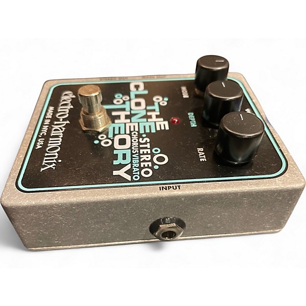 Used Electro-Harmonix Clone Theory Stereo Chorus Vibrato Effect Pedal