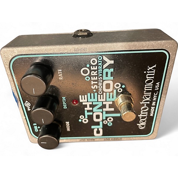 Used Electro-Harmonix Clone Theory Stereo Chorus Vibrato Effect Pedal