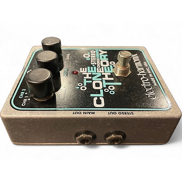 Used Electro-Harmonix Clone Theory Stereo Chorus Vibrato Effect Pedal