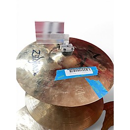 Used Zildjian 14in A Custom Hi Hat Pair Cymbal