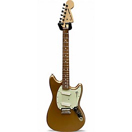 Used Fender Modern Player Mustang Gold Solid Body Electric Guitar