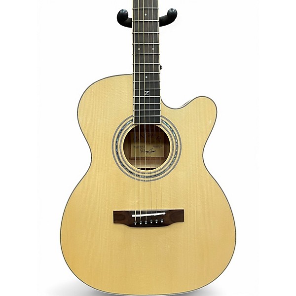 Used Zager ZAD500MCE Natural Acoustic Electric Guitar