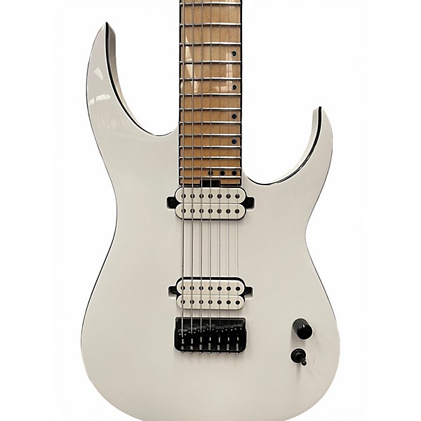 Used Schecter Guitar Research KM7 MKIII Snowblind White Solid Body Electric Guitar