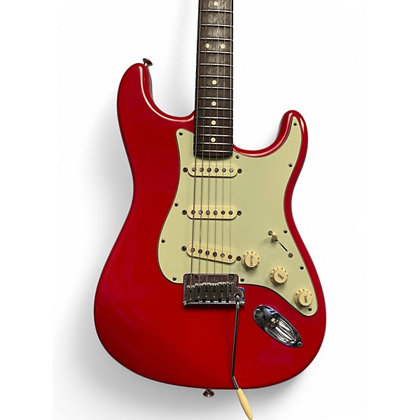 Used Fender American Standard Stratocaster Fiesta Red Solid Body Electric Guitar