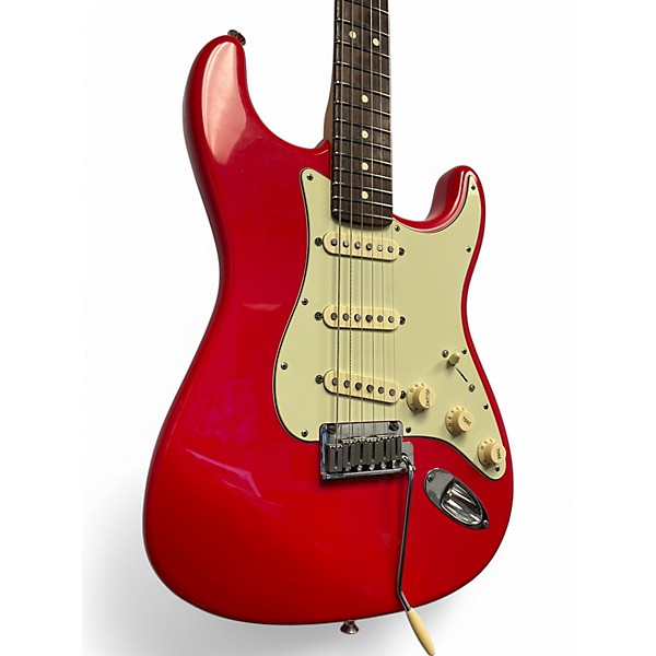 Used Fender American Standard Stratocaster Fiesta Red Solid Body Electric Guitar