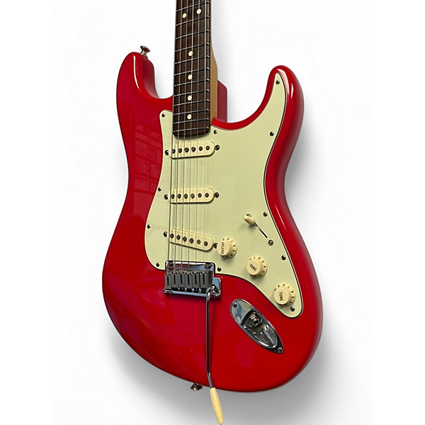 Used Fender American Standard Stratocaster Fiesta Red Solid Body Electric Guitar