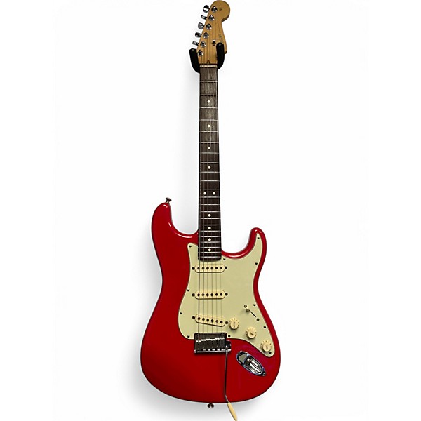 Used Fender American Standard Stratocaster Fiesta Red Solid Body Electric Guitar