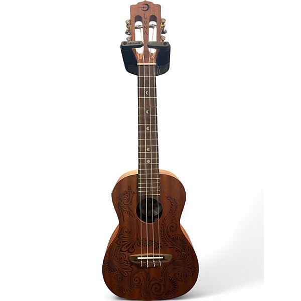 Used Luna Henna Dragon Concert Ukulele Mahogany Ukulele