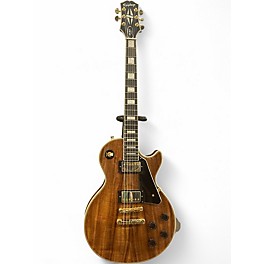 Used Epiphone Les Paul Custom Koa Natural Solid Body Electric Guitar