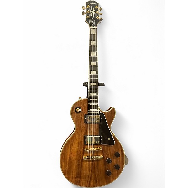 Used Epiphone Les Paul Custom Koa Natural Solid Body Electric Guitar,Specials : American Fashion Style Bags On Sale