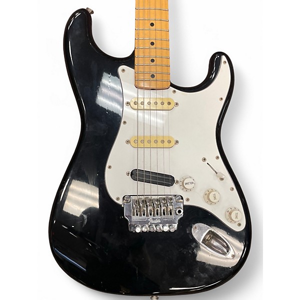 Used Squier ST-357 MIJ Black Solid Body Electric Guitar