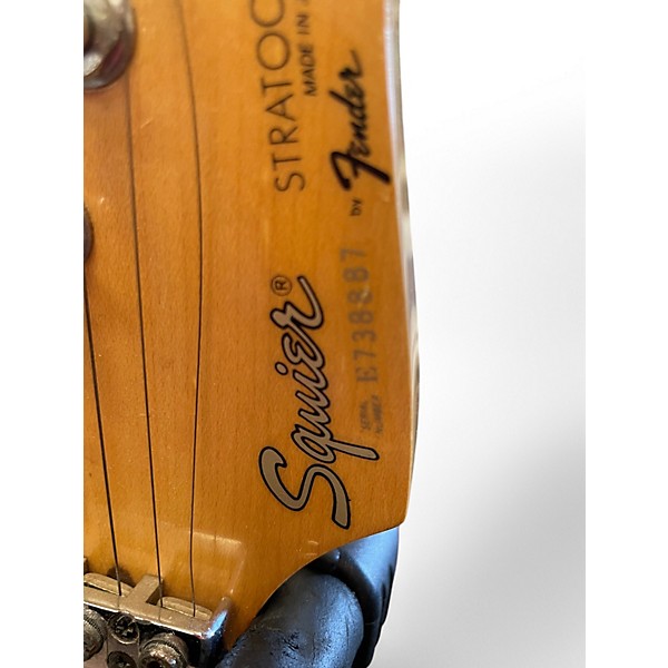 Used Squier ST-357 MIJ Black Solid Body Electric Guitar