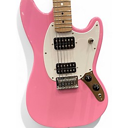 Used 2020s Squier mustang Pink Solid Body Electric Guitar