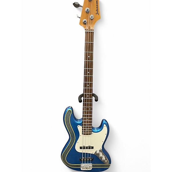 Used Johnson Jazz Bass Buffalo Sabres Electric Bass Guitar