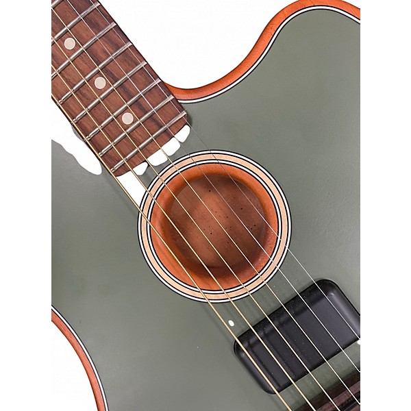 Used Fender ACOUSTIC JAZZMASTER FOREST GREEN Acoustic Electric Guitar