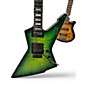 Used Schecter Guitar Research E1 FRS Green Burst Solid Body Electric Guitar