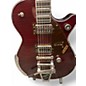 Used Gretsch Guitars G6134TFM Dark Cherry Metallic Flame Hollow Body Electric Guitar