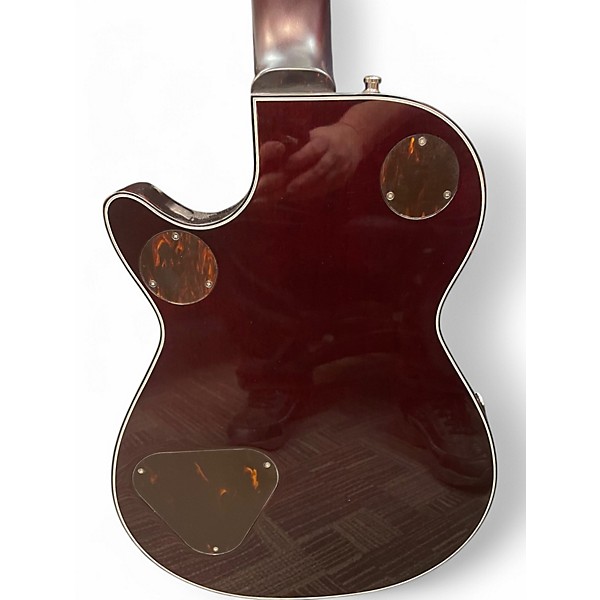 Used Gretsch Guitars G6134TFM Dark Cherry Metallic Flame Hollow Body Electric Guitar