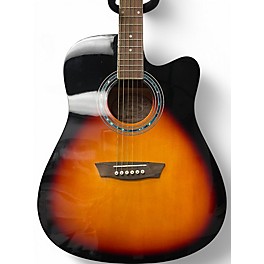 Used Washburn WA90CE Sunburst Acoustic Electric Guitar