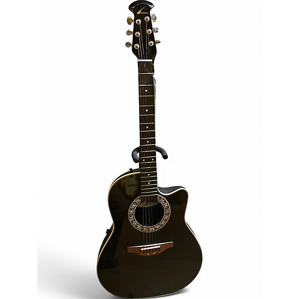 Used Ovation 4861 Black Acoustic Guitar