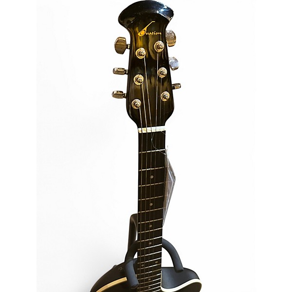 Used Ovation 4861 Black Acoustic Guitar