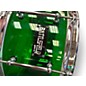 Used Battlefield Drums 14in acrylic snare drum cokebottle green Drum