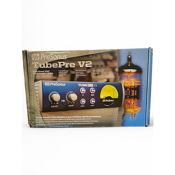 Used PreSonus TubePre V2 Single-Channel Tube Preamplifier/DI Box Microphone Preamp