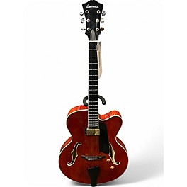 Used Eastwood AR503CE Antique RED Hollow Body Electric Guitar