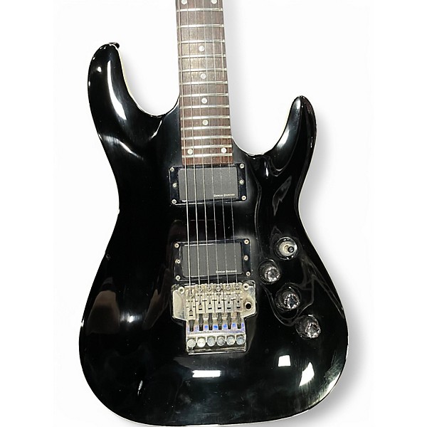 Used Schecter Guitar Research C-1 FR Black Solid Body Electric Guitar