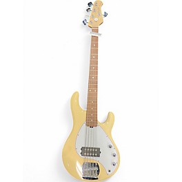 Used Sterling by Music Man Ray5 5 String VINTAGE CREAM Electric Bass Guitar