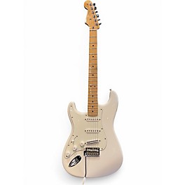 Used Fender Player Stratocaster Left Handed Polar White Solid Body Electric Guitar