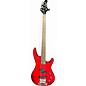 Used Samick 5 STRING BASS Chrome Red Metallic Electric Bass Guitar thumbnail