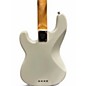 Used Schecter Guitar Research Diamond P Custom White Electric Bass Guitar