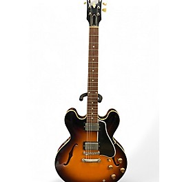 Used Gibson ES 335 Custom 2 Color Sunburst Hollow Body Electric Guitar